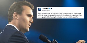 Charlie Kirk slammed for ‘ableist’ complaint about LA sign language interpreters