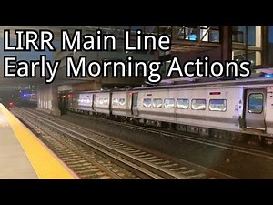LIRR Main Line Early Morning Actions at Mineola Station