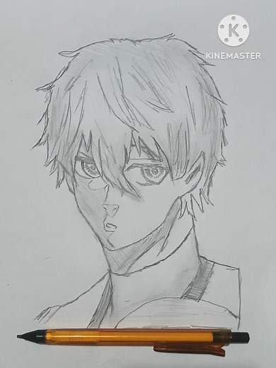 How to Draw Isagi Yoichi | Blue Lock Anime Character Step-by-Step Drawing Tutorial