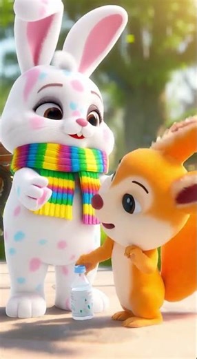 Puchi Shares Water💧 #GoodVibes #PuchiBunny #AnimalLove #ViralShorts