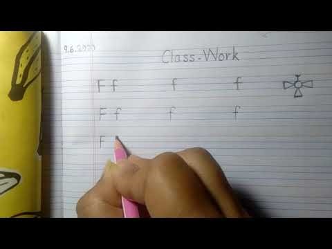 Formation of the letter 'Ff'