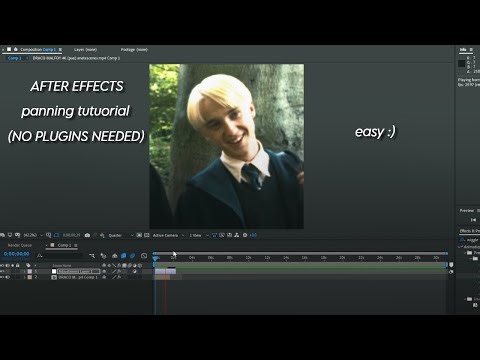 AFTER EFFECTS / panning tutorial / NO PLUGINS NEEDED