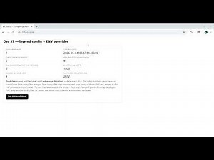 Day 37: Config Merging: Allowing plugins to expose dynamic settings.