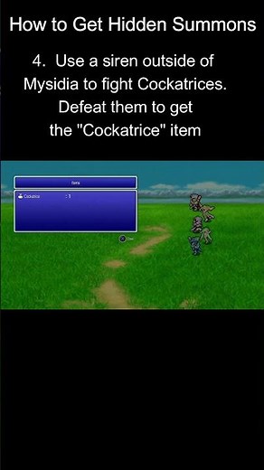 Final Fantasy 4 All Hidden Summons Trophy