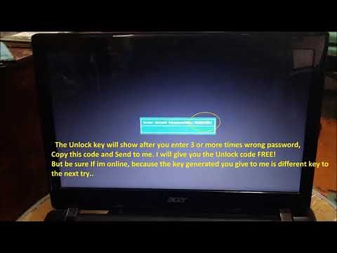 Hard Drive │Bios Password Remove via Key
