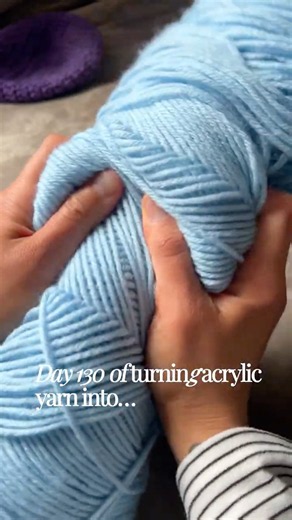 Day 130 of turning acrylic yarn into crochet icord!
