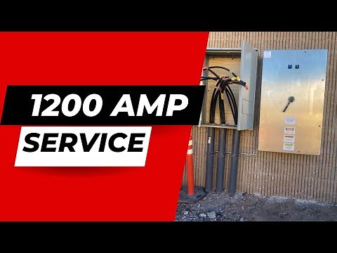 Overview of a 1200 Amp, 480 Volt Electrical Service Installation