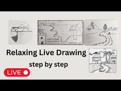 Relaxing Live Drawing 🎨 | Calm Art & Peaceful Sketching