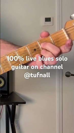 Blues guitar 100% live guitar solo by pro guitarist of Danny Gatton "Pretty Blue"