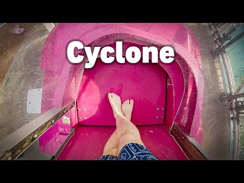 World's Tallest Indoor Looping Slide POV | Cyclone – World Waterpark