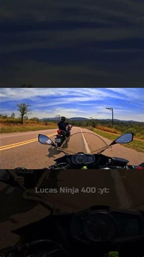 MOTO GP? Não, quase lá kkkk | CBR 600f x Ninja 400 #shorts #bmw #kawasaki #automobile