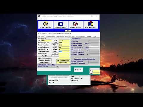 Orifice Plate Sizing