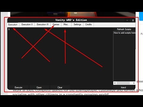 ROBLOX Free exploit executor Vanity! (WORKING)!