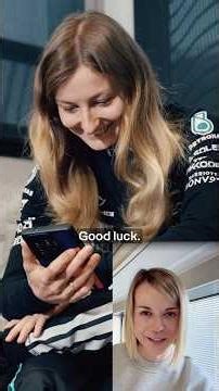 A message from Susie ahead of Doriane's first run in W12 💪 #f1 #formula1 #mercedesf1