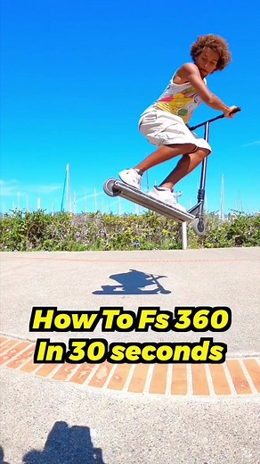How to Frontside 360 on a scooter #scootertutorial #scooter #fs360