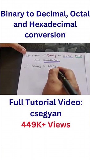 CS Engineering Gyan: Binary Conversion Guide 💻