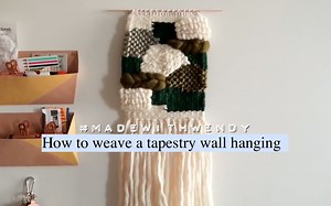 How to weave a tapestry wall hanging编织挂毯 - WITHWENDY