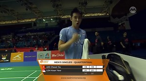 Well done to #TeamSG Loh Kean Yew for beating Hong Kong's world No.20 Lee Cheuk Yiu and progressing to the Badminton Asia Championships Semi-Finals! Let's show our support and cheer him on! Catch the Badminton Asia Championships 2023 Dubai Semi-Finals LIVE (29 Apr, from 5pm) on mewatch for free: go.mediacorp.sg/BadmintonAsiaChampionships2023 #BadmintonAsiaChampionships2023 #mediacorpBadmintonAsiaChampionships2023 | Mediacorp
