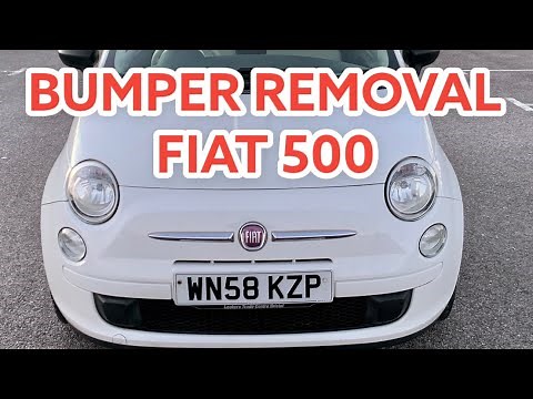 How to Easily Remove the Fiat 500 Front Bumper at home garage