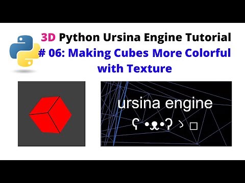 Ursina Engine – 3D Python Game Engine Tutorial: # 06, Making Cubes More Colorful with Texture