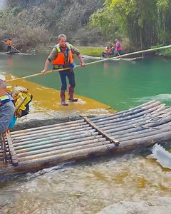 1.8M views · 3.2K reactions | Bamboo raft gets stuck! | Simple ideas | Facebook