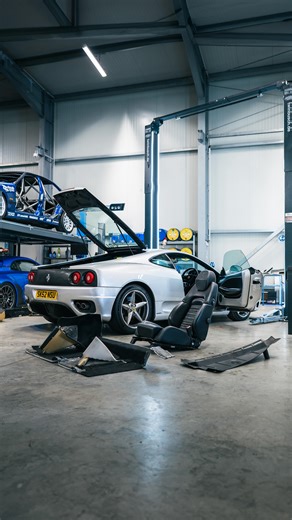Vulcan Alpha on Instagram: "Progress update on the Ferrari 360 build. Parts are coming off and work is underway behind the scenes. Things are about to get serious, stay tuned. For bookings: info@vulcan-alpha.com #VulcanAlpha #Ferrari360 #Racecar"