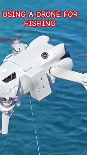 Using a drone for fishing #fishing #drone #reels