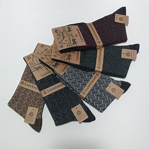 Lambswool Winter Socks: Natural Warm Mid-calf Dress Socks - Etsy