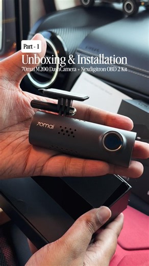 INSTALL Nexdigitron 24H Surveillance 70mai M200 #DASHCAM On #THAR ROXX #tharroxx #shorts #mahindra