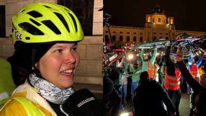 Serbische Protestradler erreichen Wien