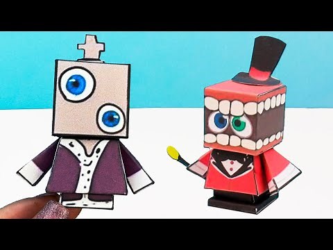 THE AMAZING DIGITAL CIRCUS Caine & Kinger made of cardboard ➤ How To Make DIY. Tutorial Cool Crafts
