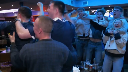 Scotland fans erupted into celebration after reaching their first World Cup since 1998 🏴󠁧󠁢󠁳󠁣󠁴󠁿 | Sky Sports