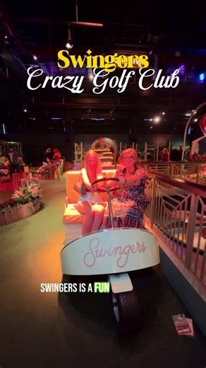 With pool season coming to an end soon in Las Vegas, here’s a fun activity you can do inside! @Swingers Home of Rivalry #tiktokgorisingstarsl2 #vegas #thingstodoinvegas #swingerscrazygolf #fyp