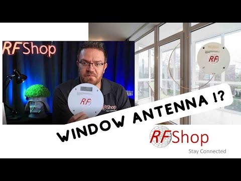 Is there an antenna that can be mounted on a window?