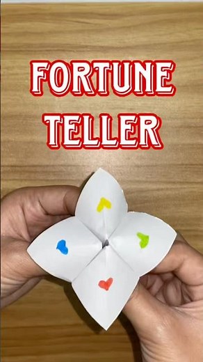 DIY Paper Fortune Teller (Cootie Catcher) Tutorial 🌟#origamifurtuneteller #fortune etellerpaper