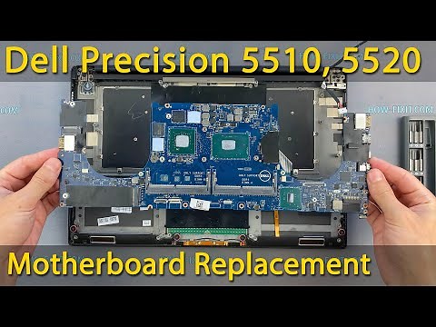Dell Precision 5510, 5520 and Dell XPS 9550, 9560 Motherboard Replacement Guide