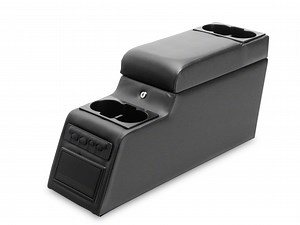Jeep Wrangler Locking Center Console; Black Denim (76-95 Jeep CJ5, CJ7 & Wrangler YJ)