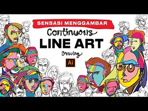 Continuous line art drawing tutorial