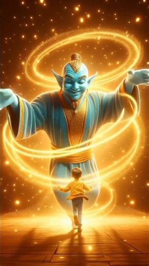 Little Kid Finds Magic Lamp & Gets His Wish! 😢 #Shorts #MagicLamp #CuteKid #WishComeTrue #Viral #ai