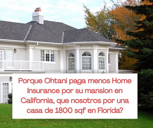 1.9K views · 27 reactions | Que dirias, si supieras que Ohtani paga menos Home Insurance, por su mansion en California, que tu por una casa de 1800 sqf en Florida. 沈沈Deja que Alex Ohtani, te explique porque.#homeinspector #homeinsurance #homeinspection #homeinspectionservices call us 508 246 3465, (813) 510-9403 | Alex Home Inspection Services | Facebook