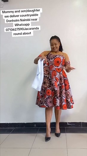 143K views · 809 reactions | Cute mommy and son set! Available in all sizes on order Whatsapp 0710627590 We are located at Donholm Nairobi near Jacaranda round about and deliver countrywide. | Nguo Bora Styles | Facebook