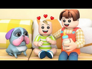 ROBLOX Brookhaven 🏡RP: Good Brother Takes Care Of Baby | Roblox Leo