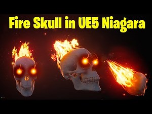Fire Skull in UE5 Niagara Tutorial | Download Files