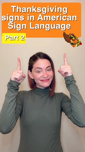Thanksgiving signs in ASL - Part2🦃#learntosign #asl #signlanguage #thanksgiving #learnasl #turkey