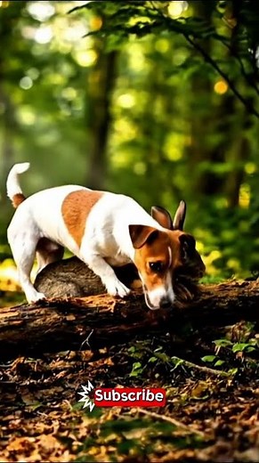 "Funny Dog Chasing Rabbit in Forest – Epic Wildlife Moment!"