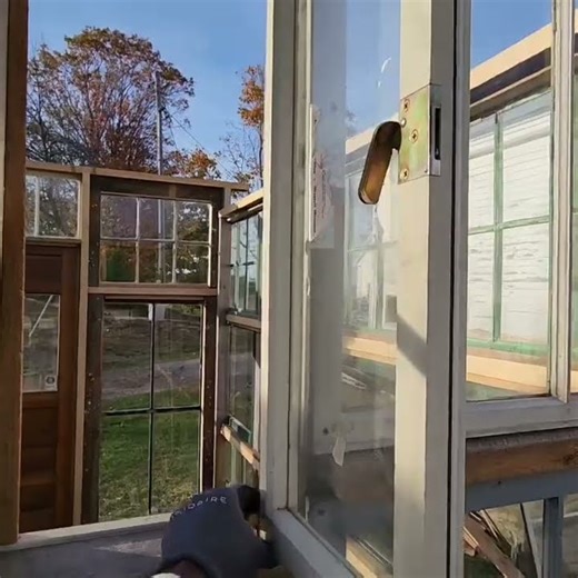 I build my wife a #greenhouse using old windows, doors, and old wood from over 50 years old.