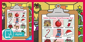 Christmas Digital Scavenger Hunt - Indoor