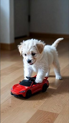 Cute little puppy playing with toy funny video #cute #cutepuppy #dog #viral #shorts