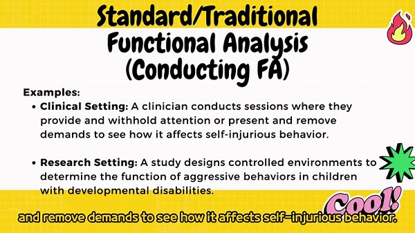 What is FAs(Functional Analysis) in ABA? Functional assessments w Example and mock exams BCBA 5th