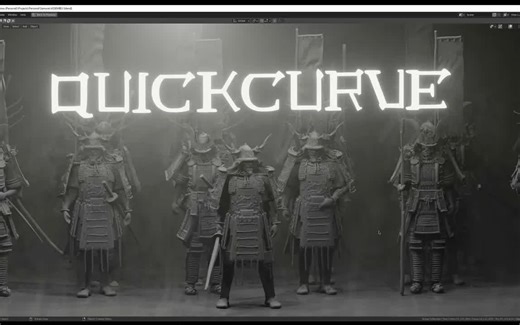 iBlender中文版插件 QuickCurve 快速曲线建模工具Quick Curve Blender 教程